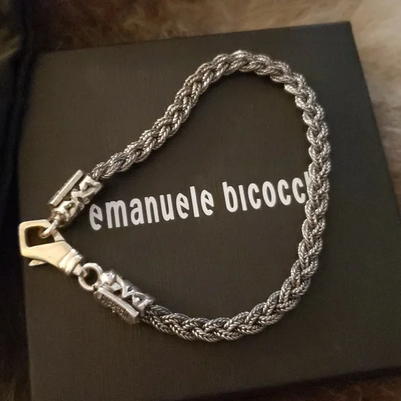 Silver Men's Bracelet unisex for a womens larger wrist - Picture 3 of 5